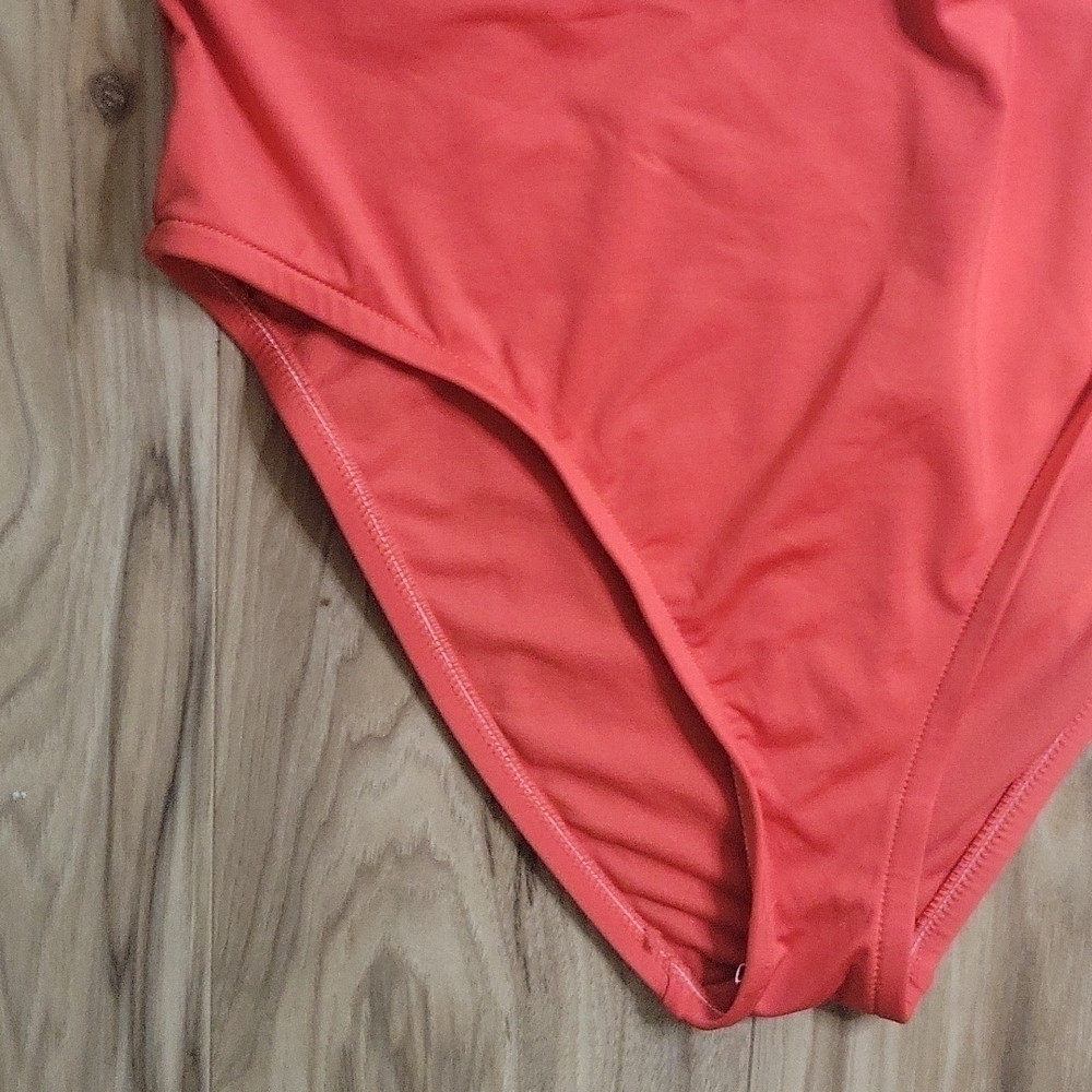 Shade and Shore Pink Colorblock Cut-out Swimsuit - Picture 7 of 12